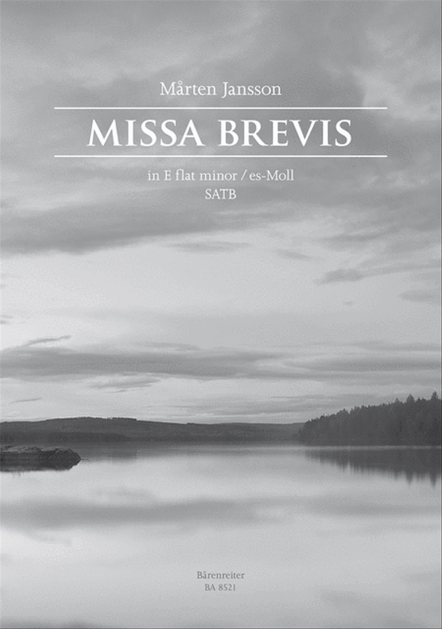 Missa brevis in E-flat minor 4-Part scores gallery preview page 1