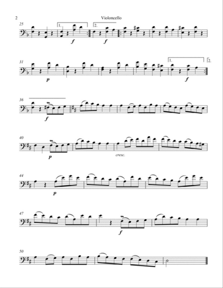 Gavotte from Iphegenia Piano scores gallery preview page 2