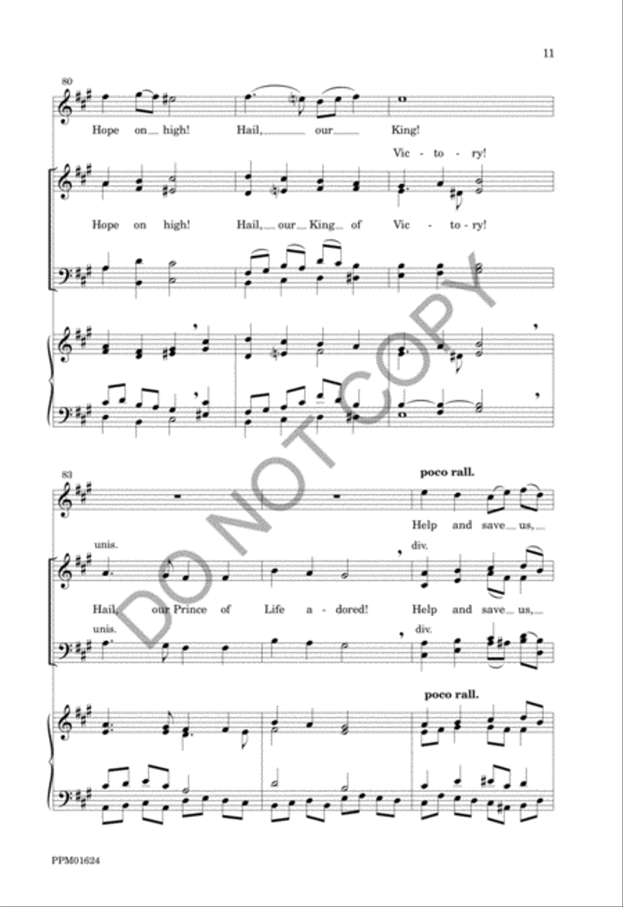 Christ, the Lord, Is Risen Today 4-Part scores gallery preview page 14
