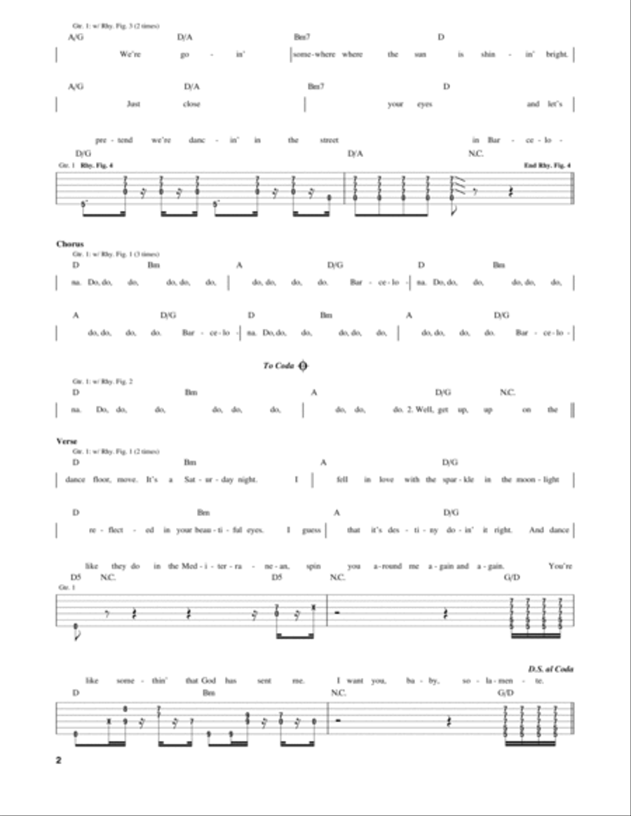 Barcelona Electric Guitar scores gallery preview page 2