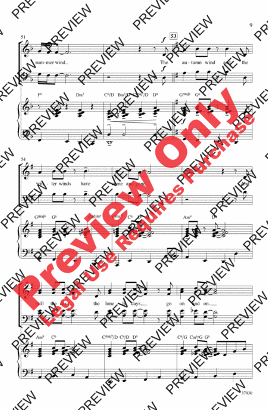 Summer Wind Summer Wind 4-Part scores gallery preview page 9