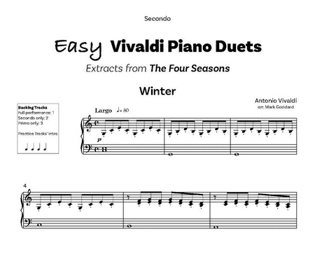 Easy Vivaldi Piano Duets