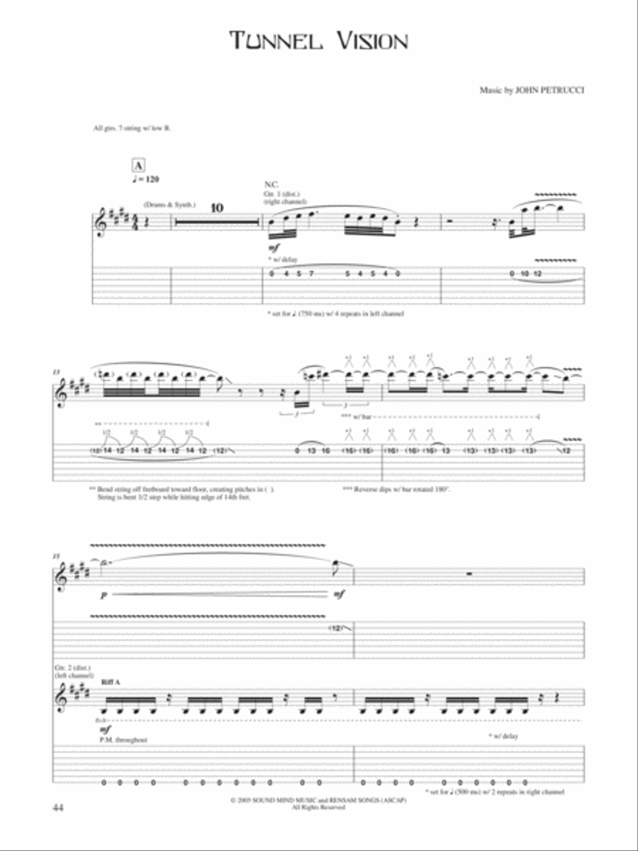 John Petrucci -- Suspended Animation Electric Guitar scores gallery preview page 5