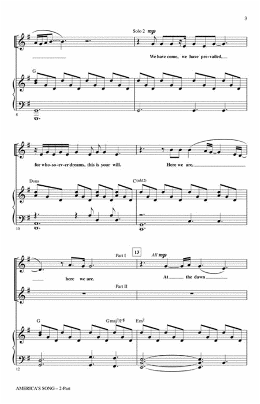 America's Song 2-Part scores gallery preview page 3