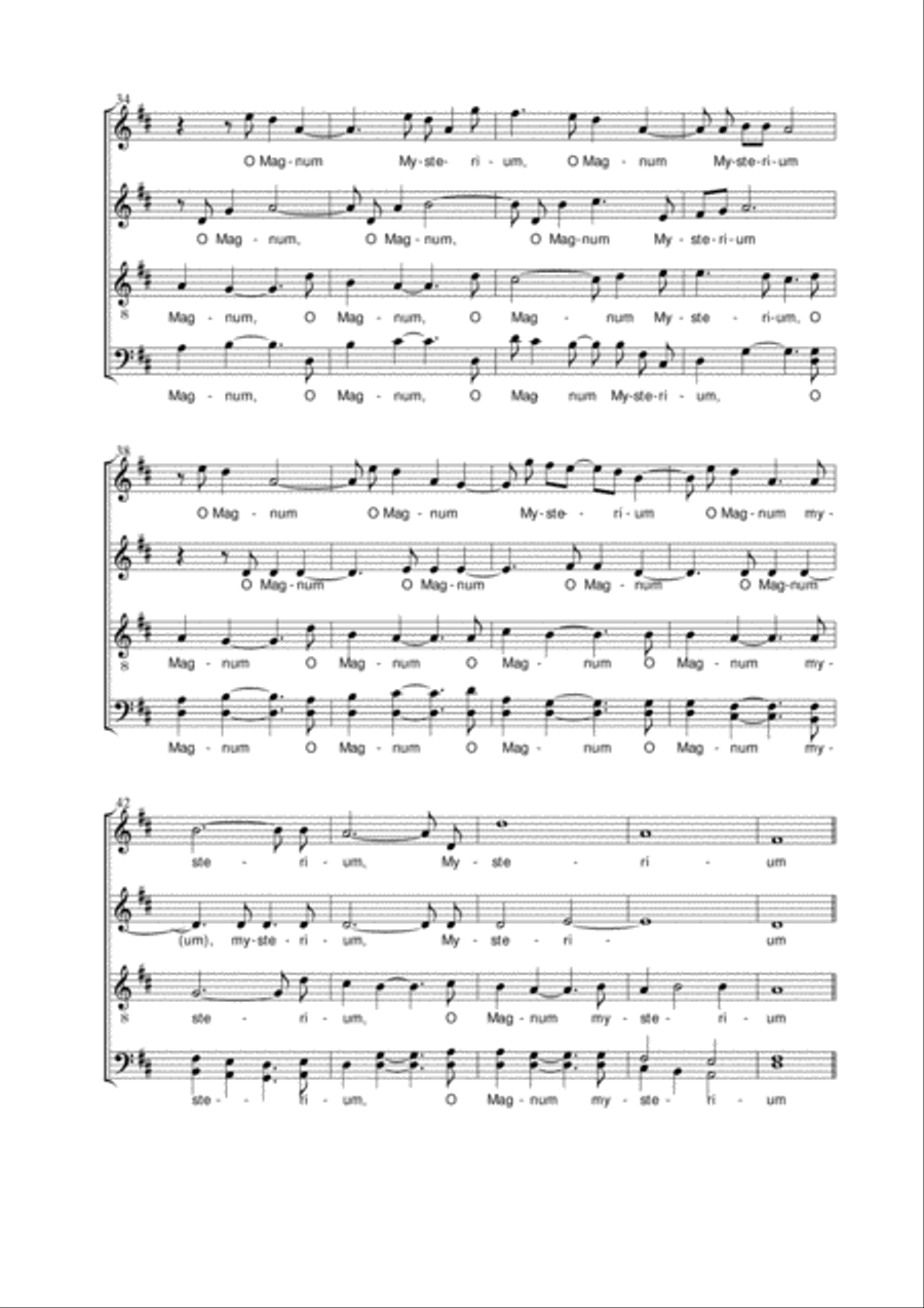 Four Motets for Advent Choir scores gallery preview page 5