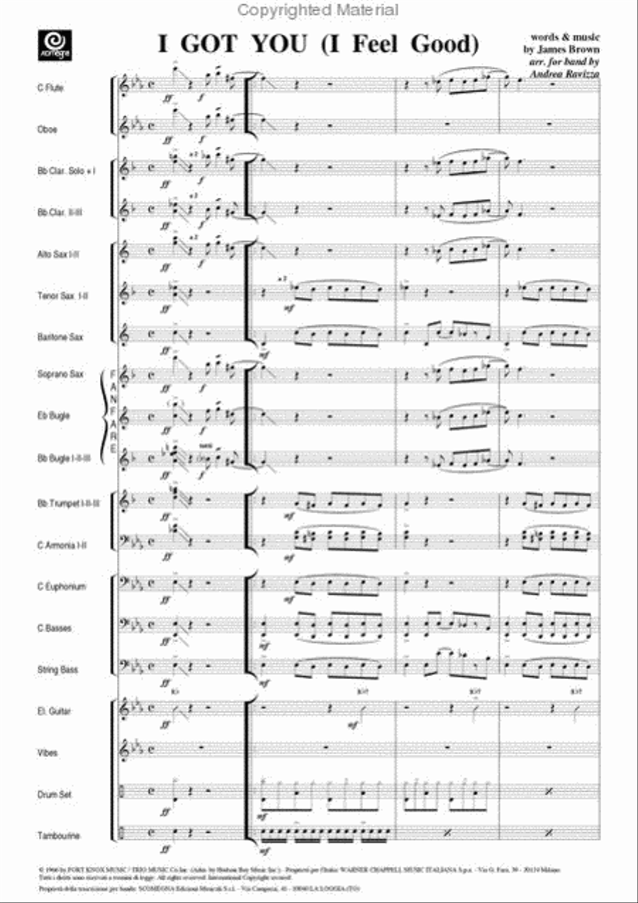 I Got You (I Feel Good) Concert Band scores gallery preview page 3