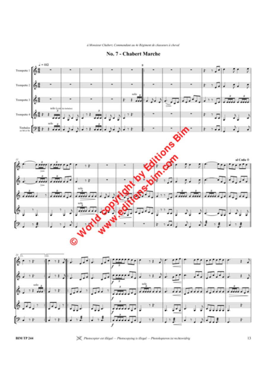 30 Marches Trumpet scores gallery preview page 13