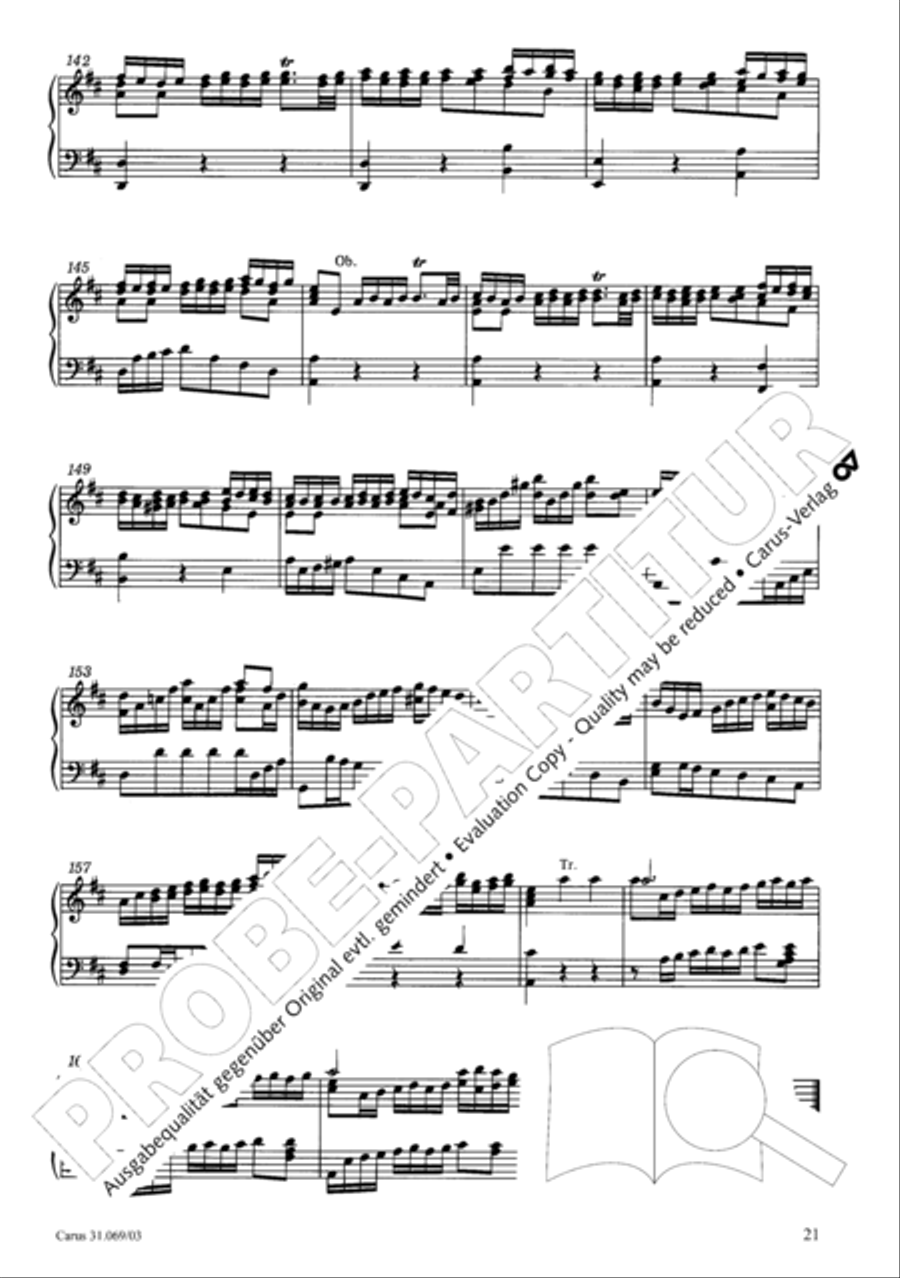 Praise the Lord, O my spirit (Lobe den Herrn, o meine Seele) 4-Part scores gallery preview page 21