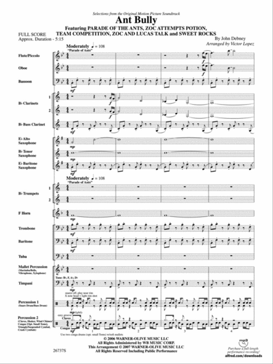 The Ant Bully, Selections from Concert Band scores gallery preview page 2