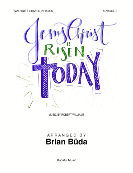 Jesus Christ Is Risen Today - Piano Duet image number null