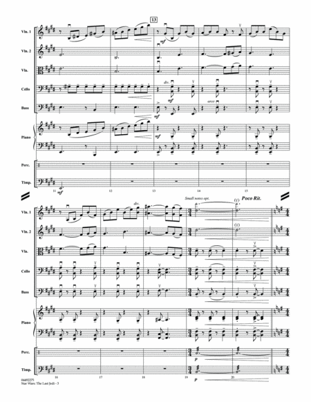 Star Wars: The Last Jedi (Medley) (Arr. Larry Moore) - Conductor Score (Full Score)