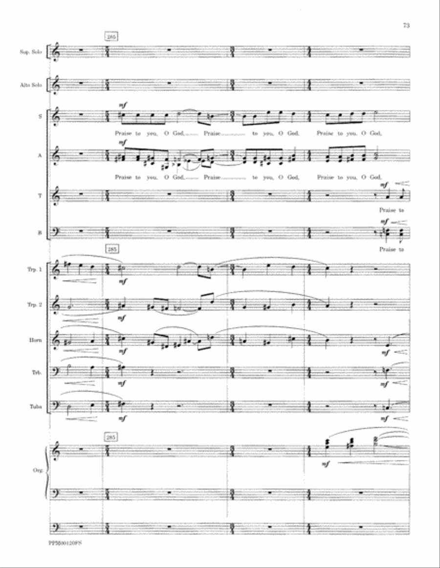 Transfiguration: An Ecumenical Mass - Full Score Divisi scores gallery preview page 76