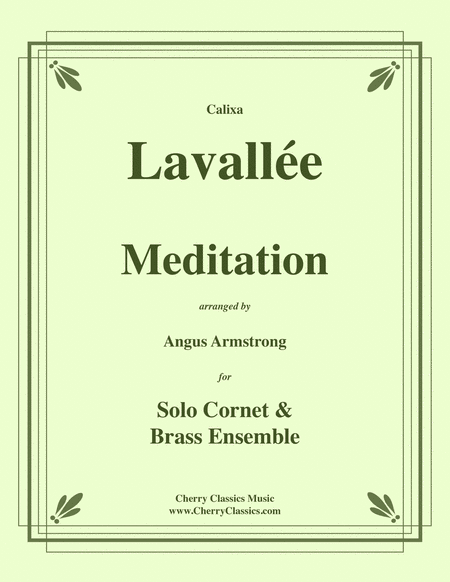 Meditation for solo Cornet and Brass ensemble
