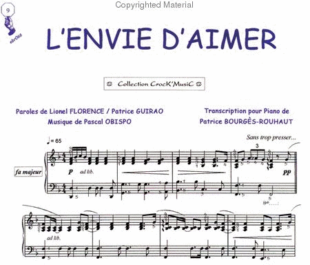 L'envie d'aimer (Collection CrocK'MusiC) image number null