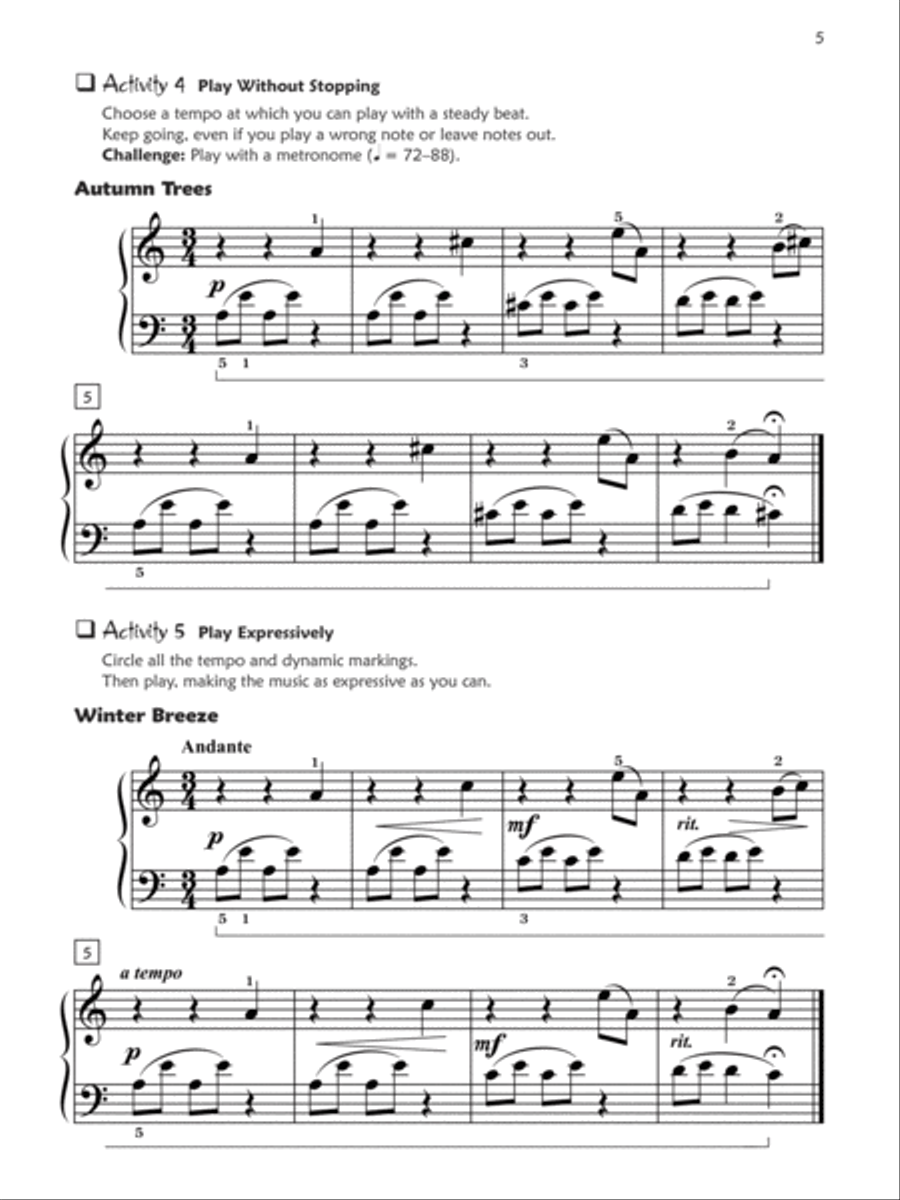 Premier Piano Course Sight Reading 2A & 2B (Value Pack) Piano Method scores gallery preview page 3