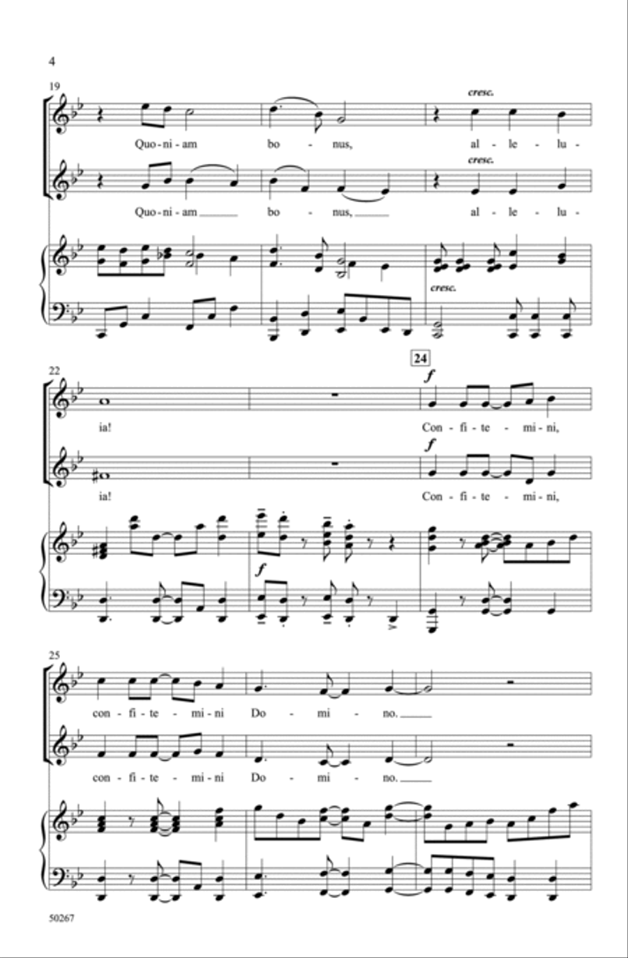 Confitemini Domino Choir scores gallery preview page 3