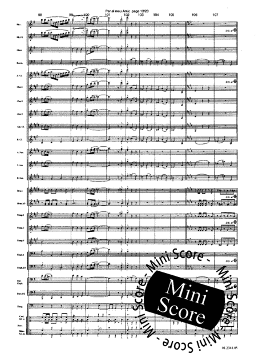 For My Friend Concert Band scores gallery preview page 17