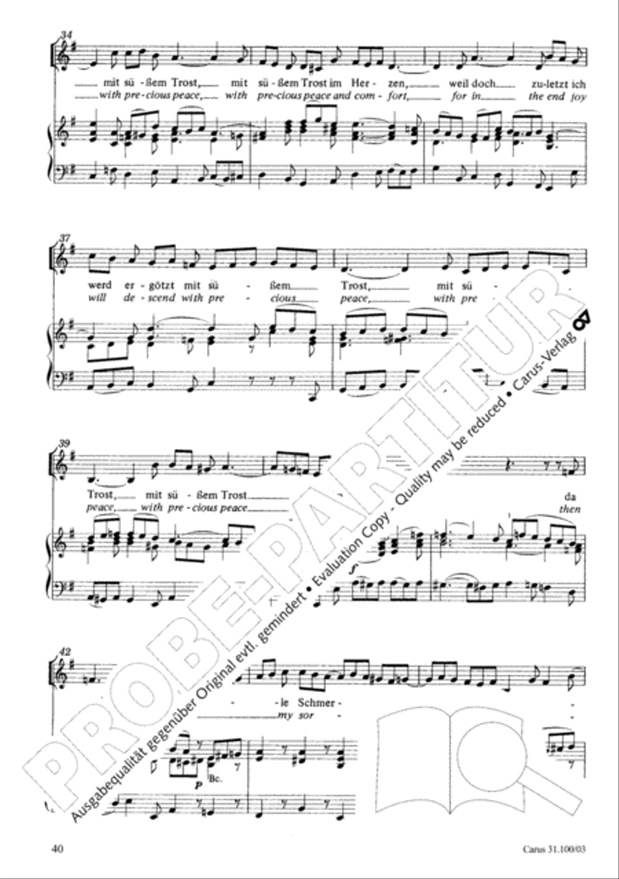 Whatever God ordains is right (Was Gott tut, das ist wohlgetan) 4-Part scores gallery preview page 41