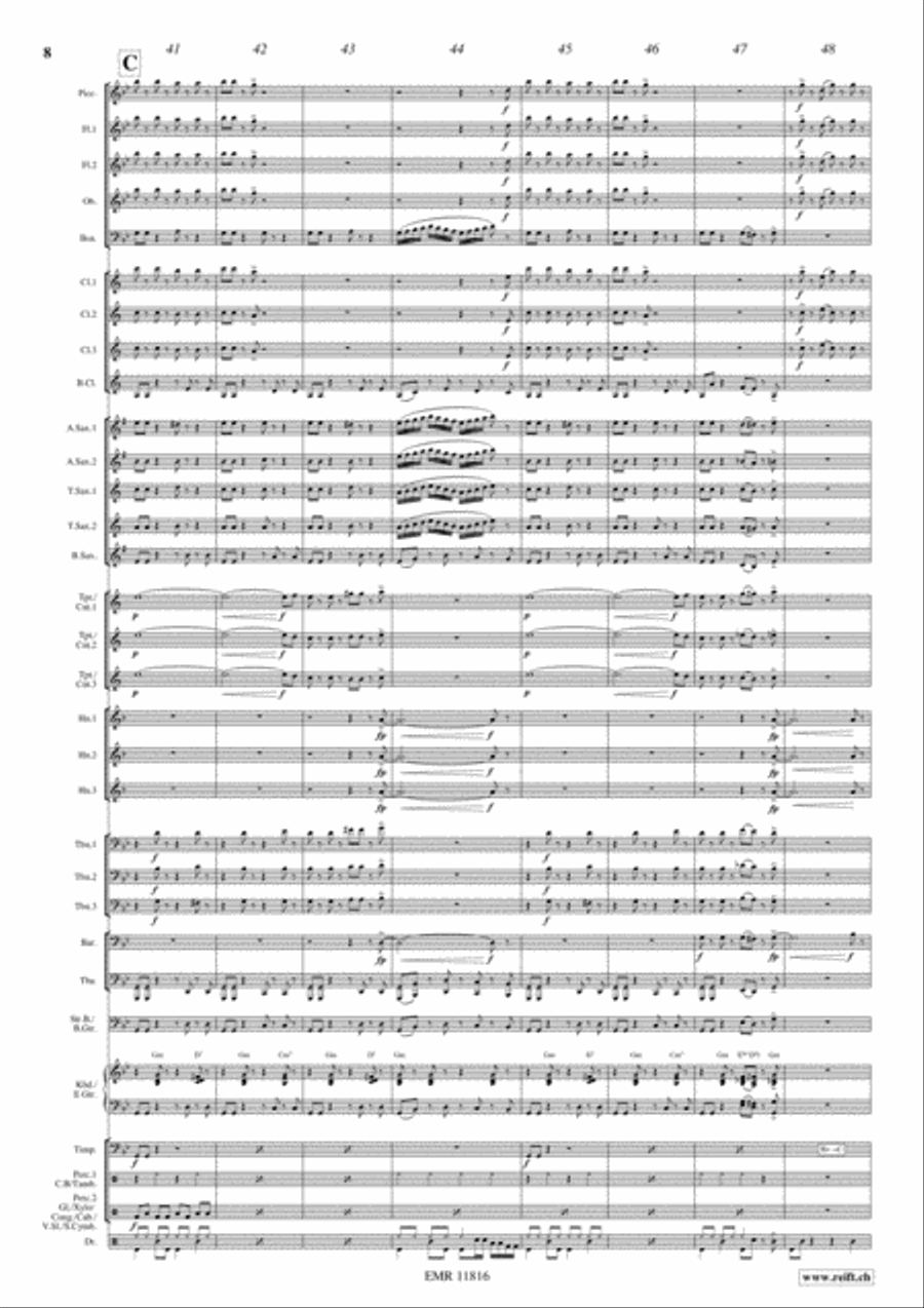 Rocky Gospel Concert Band scores gallery preview page 9