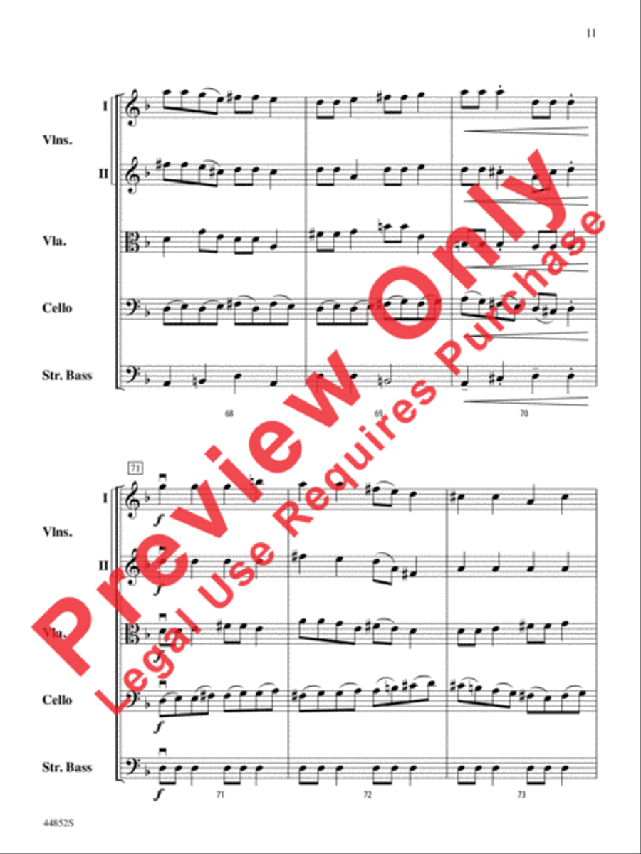 Dreidl Variants String Orchestra scores gallery preview page 24
