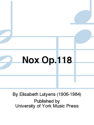 Book cover for Nox Op.118