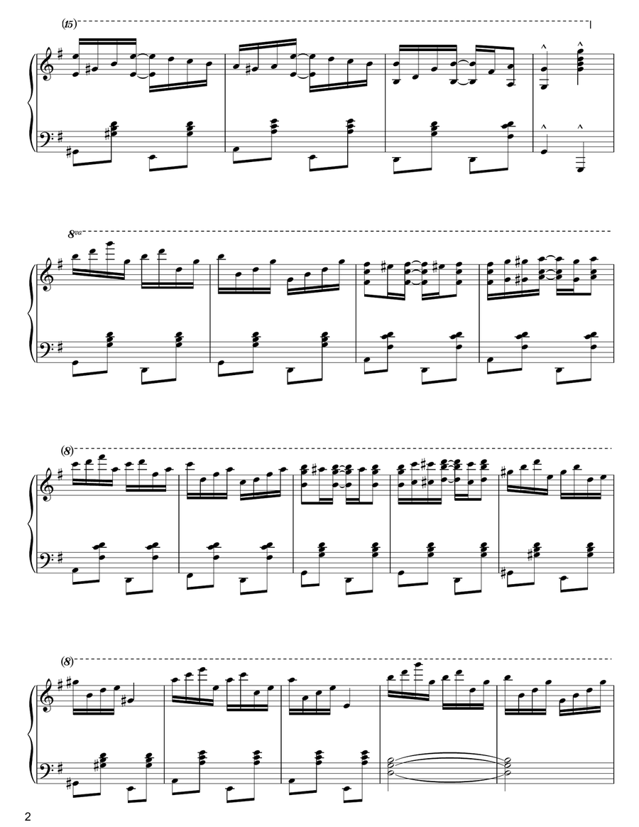Black And White Rag Piano Solo scores gallery preview page 2