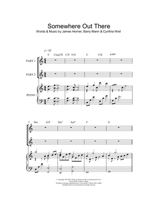 Book cover for Somewhere Out There (arr. Rick Hein)