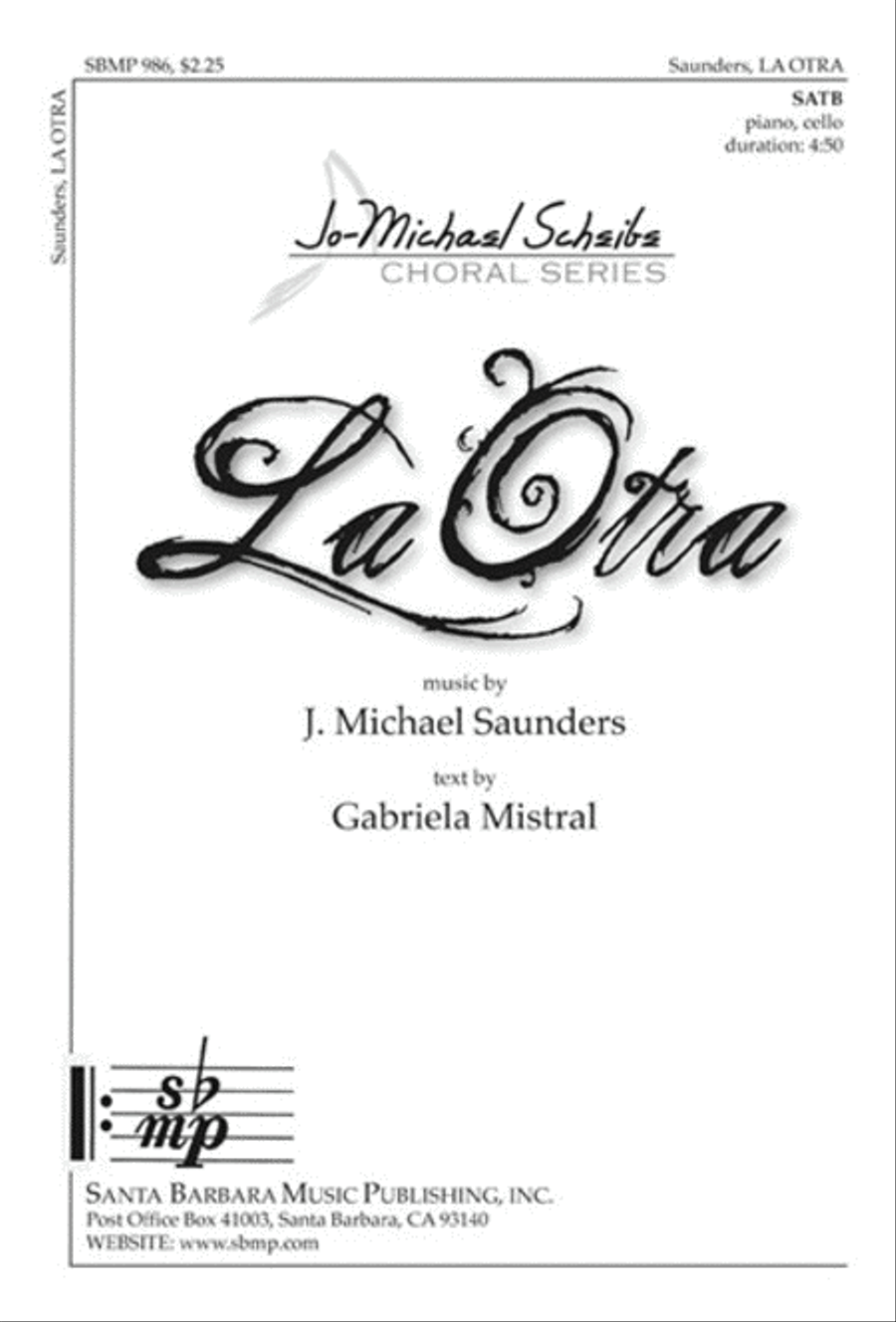La Otra - SATB Octavo La Otra - SATB Octavo 4-Part scores gallery preview page 1