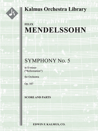 Book cover for Symphony No. 5 in D, Op. 107: Reformation
