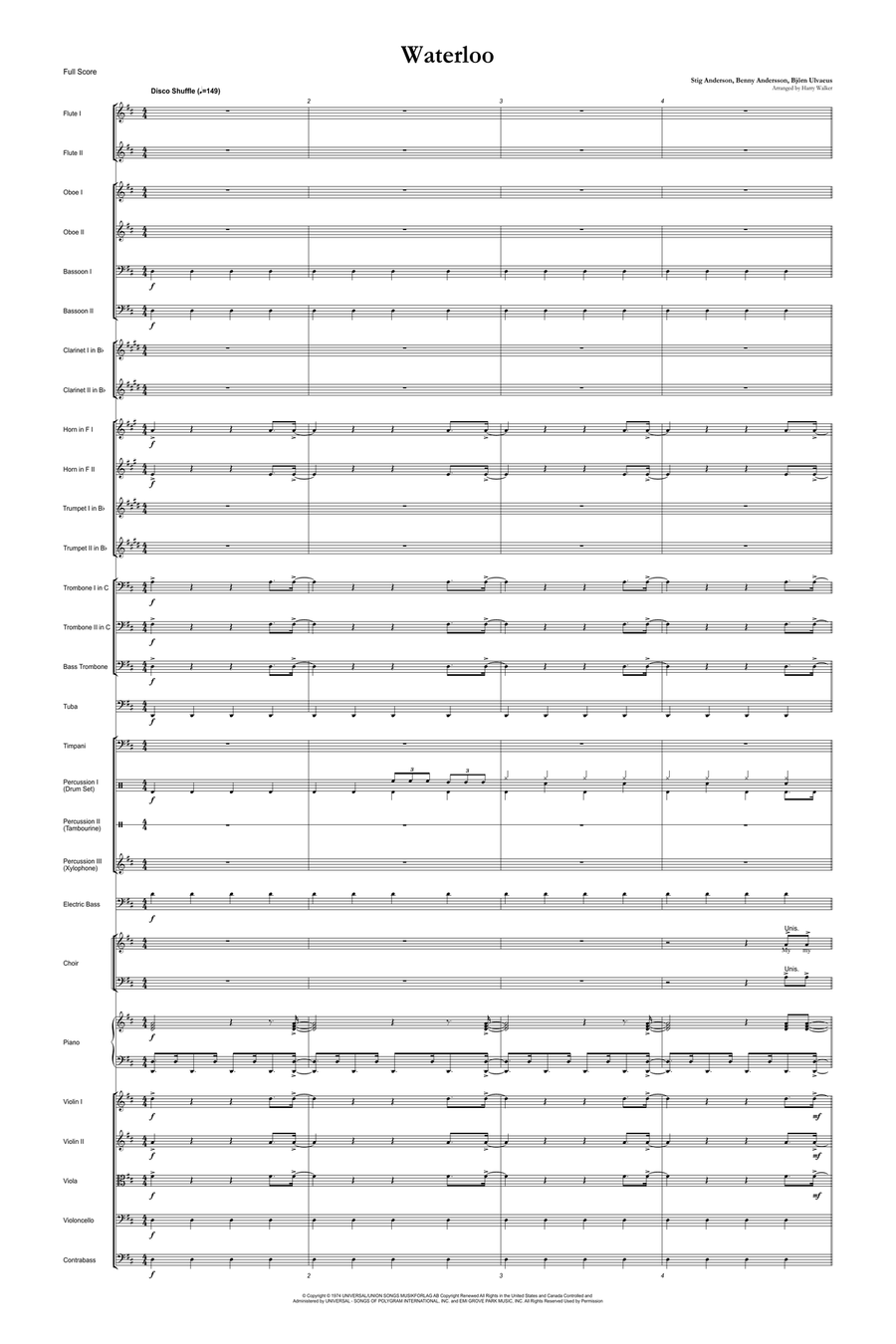 Waterloo Full Orchestra scores gallery preview page 4