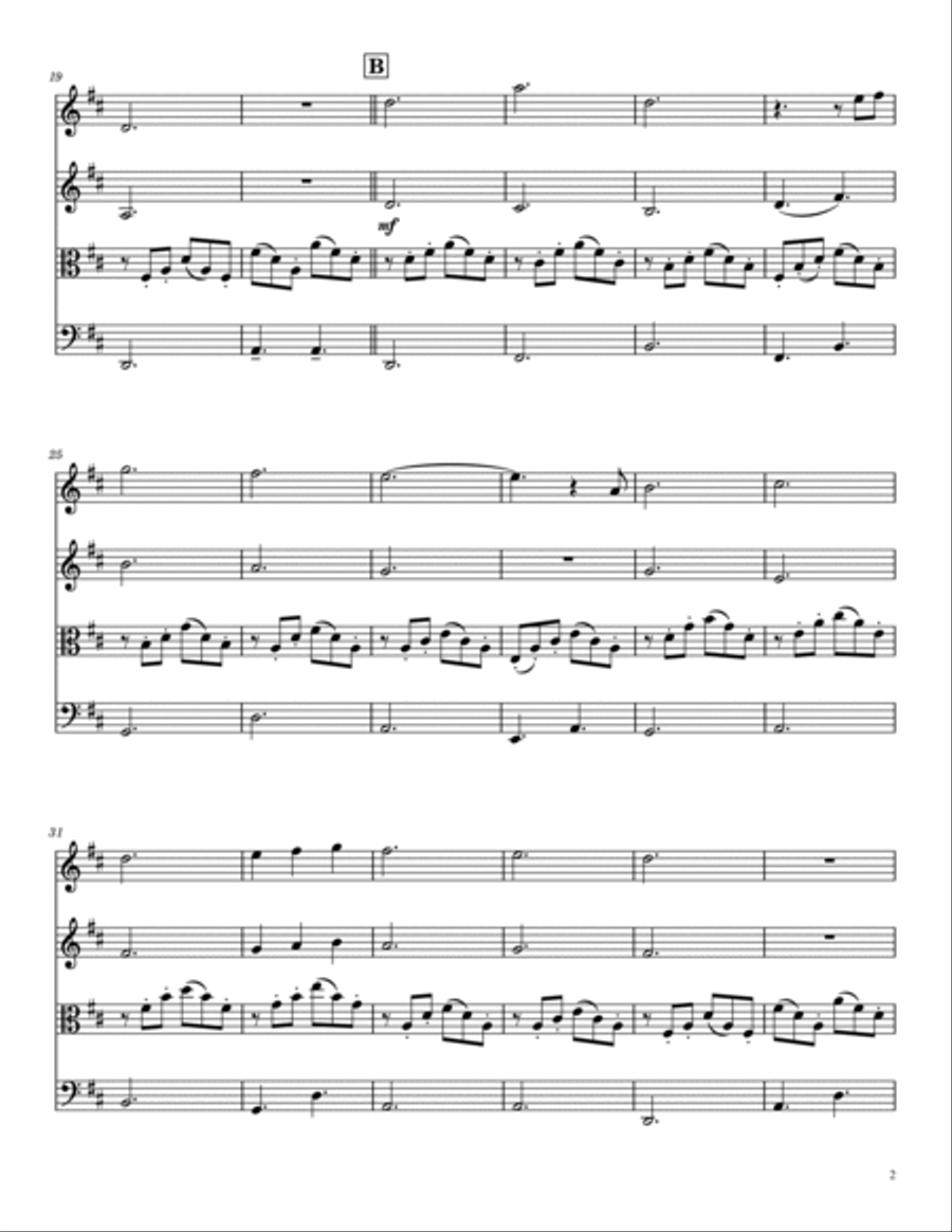 Can't Help Falling In Love String Quartet scores gallery preview page 4