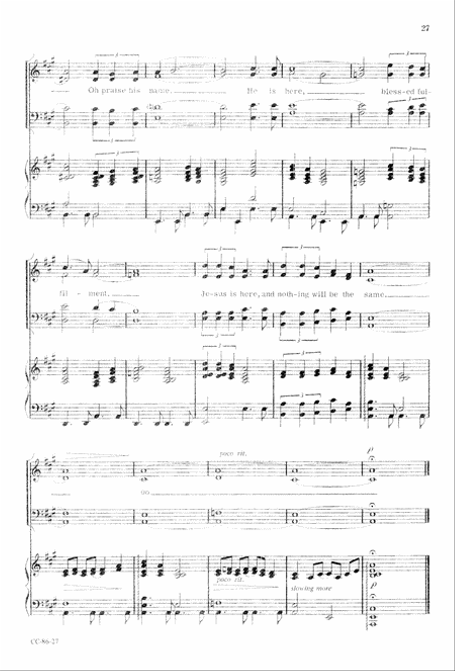Angels' Song Angels' Song 4-Part scores gallery preview page 29