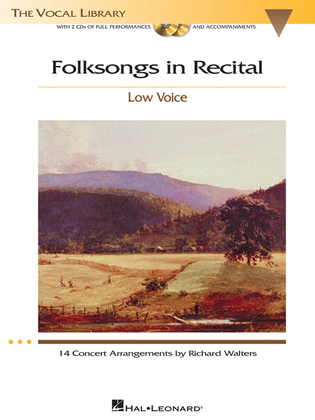 Book cover for Folksongs in Recital - 14 Concert Arrangements