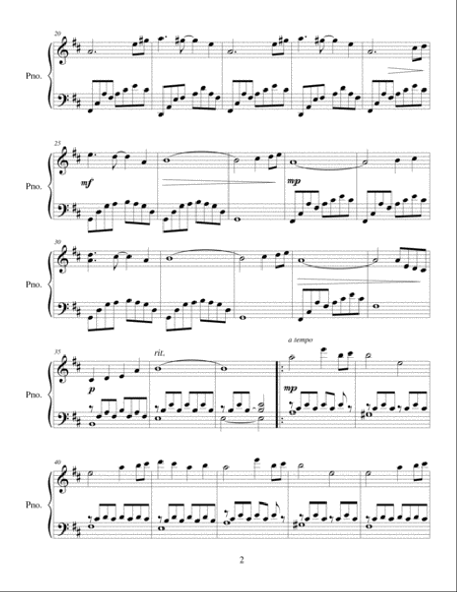 A Distant Star Easy Piano scores gallery preview page 2