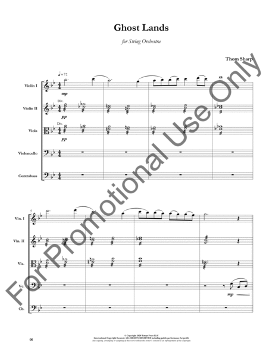 Ghost Lands Ghost Lands Orchestra scores gallery preview page 2