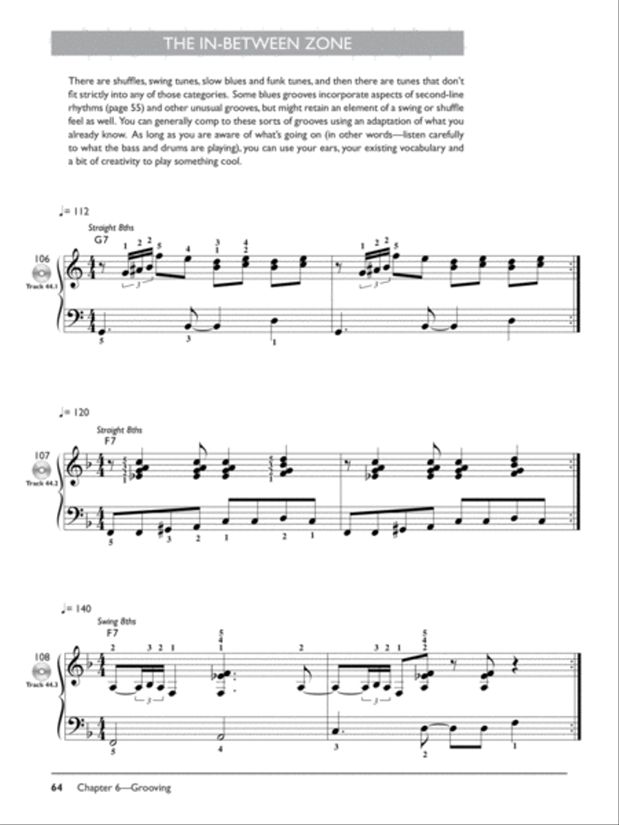 Complete Blues Keyboard Method Piano Method scores gallery preview page 6