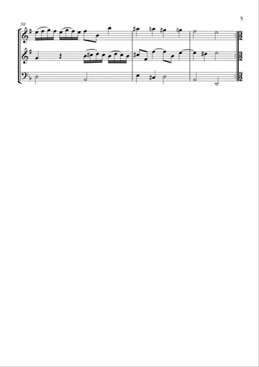 Sonata No.11 Woodwind Trio scores gallery preview page 5