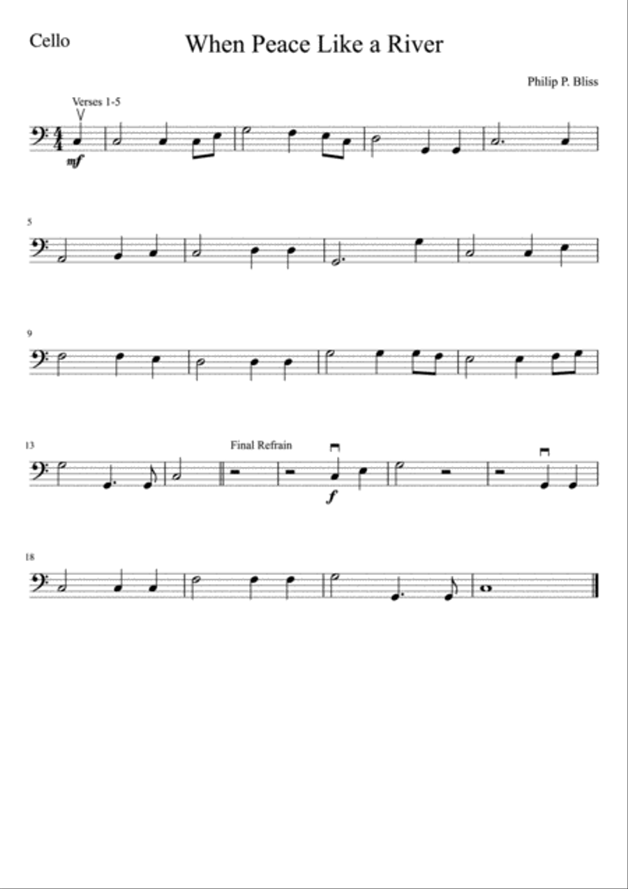 When Peace Like a River When Peace Like a River String Orchestra scores gallery preview page 6