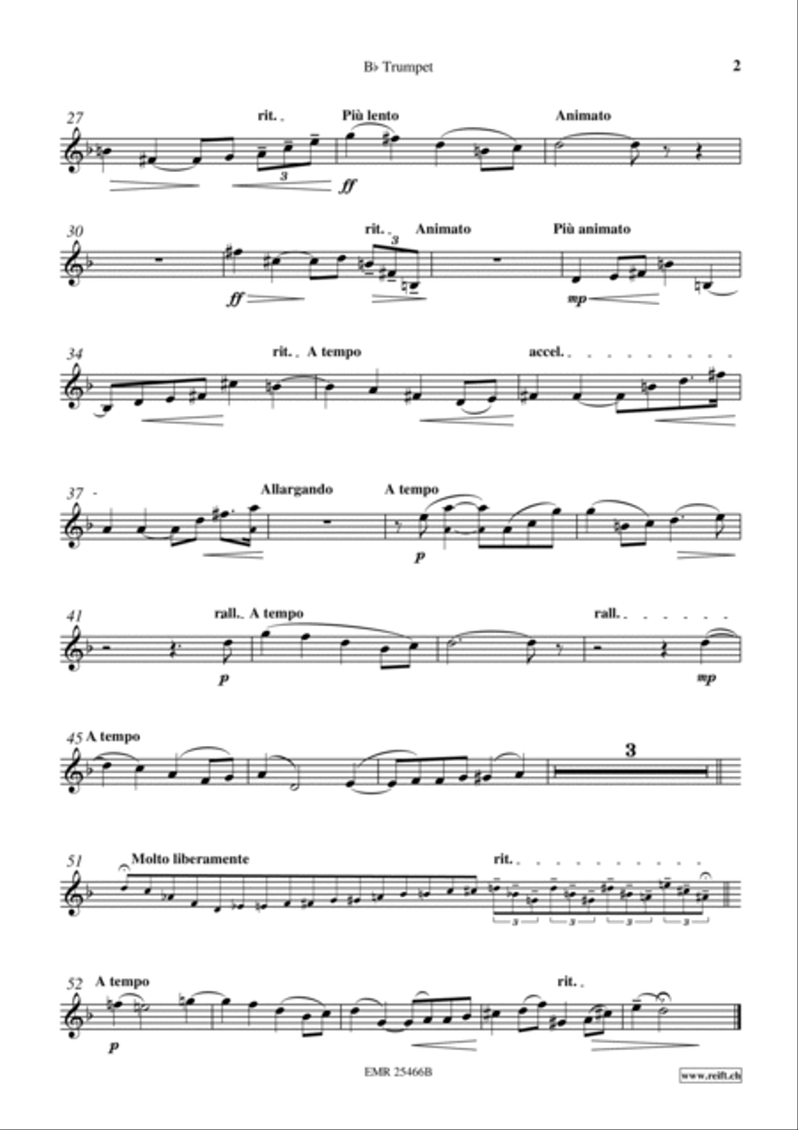 Adagio Trumpet scores gallery preview page 3
