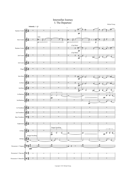 Interstellar Journey (Brass Band) - Score