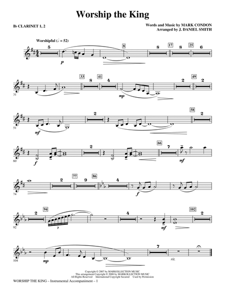 Worship the King (arr. J. Daniel Smith) - Bb Clarinet 1 & 2