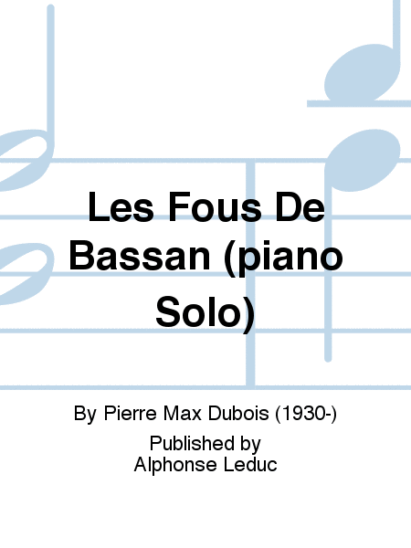 Les Fous De Bassan (piano Solo)
