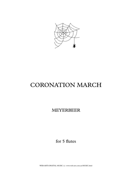 CORONATION MARCH from "LeProphets" for 5 flutes - MEYERBEER image number null