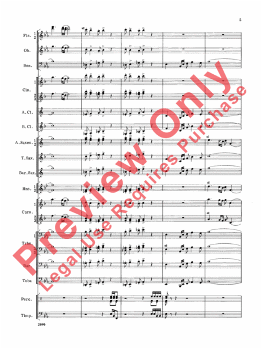 Hudson River Suite Hudson River Suite Concert Band scores gallery preview page 6