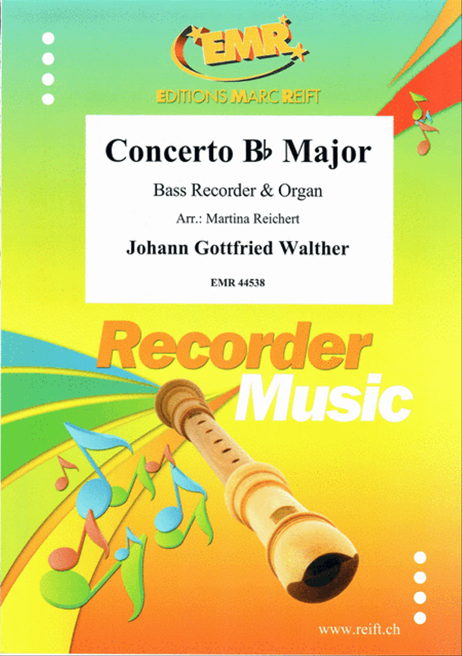 Concerto Bb Major Concerto Bb Major Bass Recorder scores gallery preview page 1