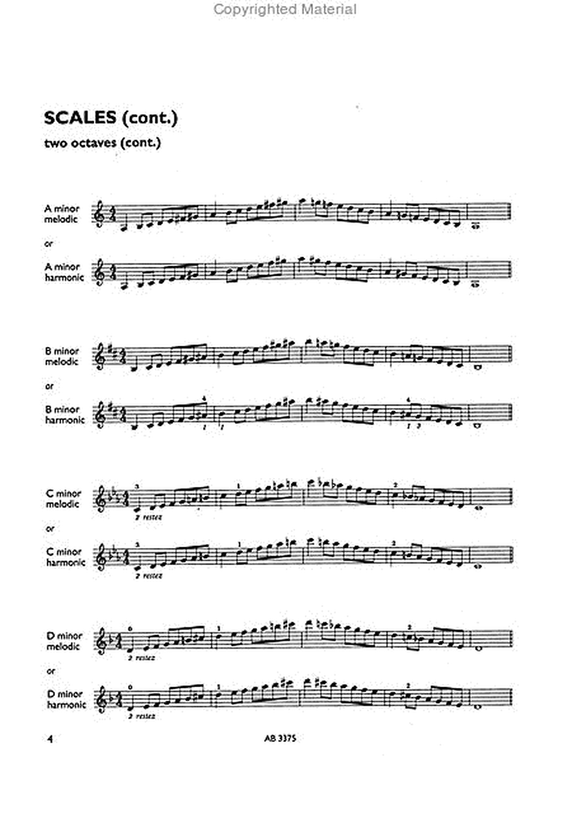 Violin Scales and Arpeggios Grade 4
