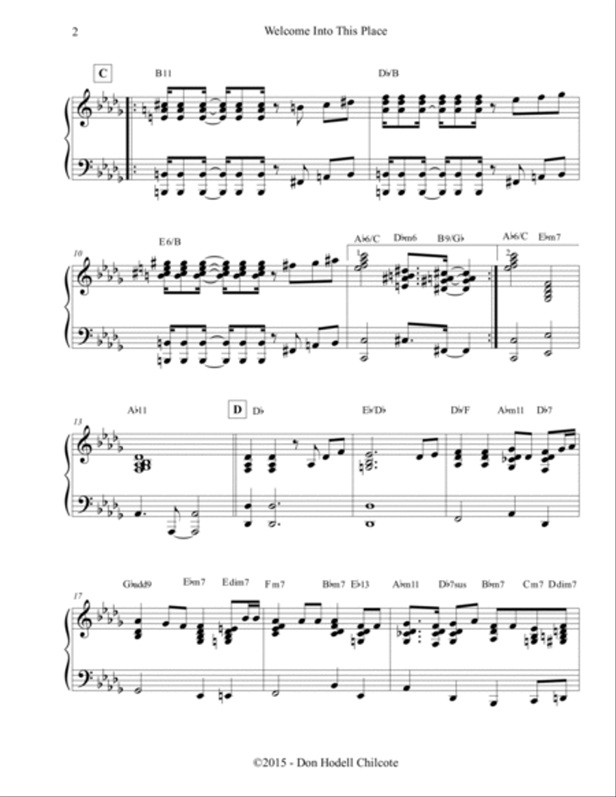 Welcome Into This Place Harpsichord scores gallery preview page 3