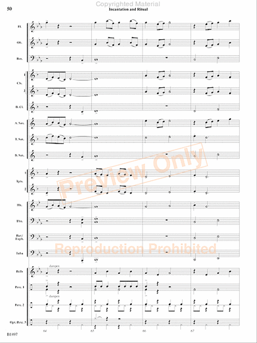 Curtain Up! Concert Band scores gallery preview page 47