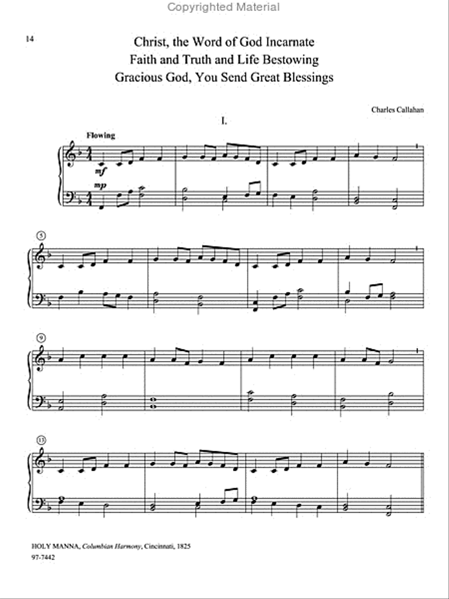 Variations on American Hymn Tunes for Keyboard Organ scores gallery preview page 8