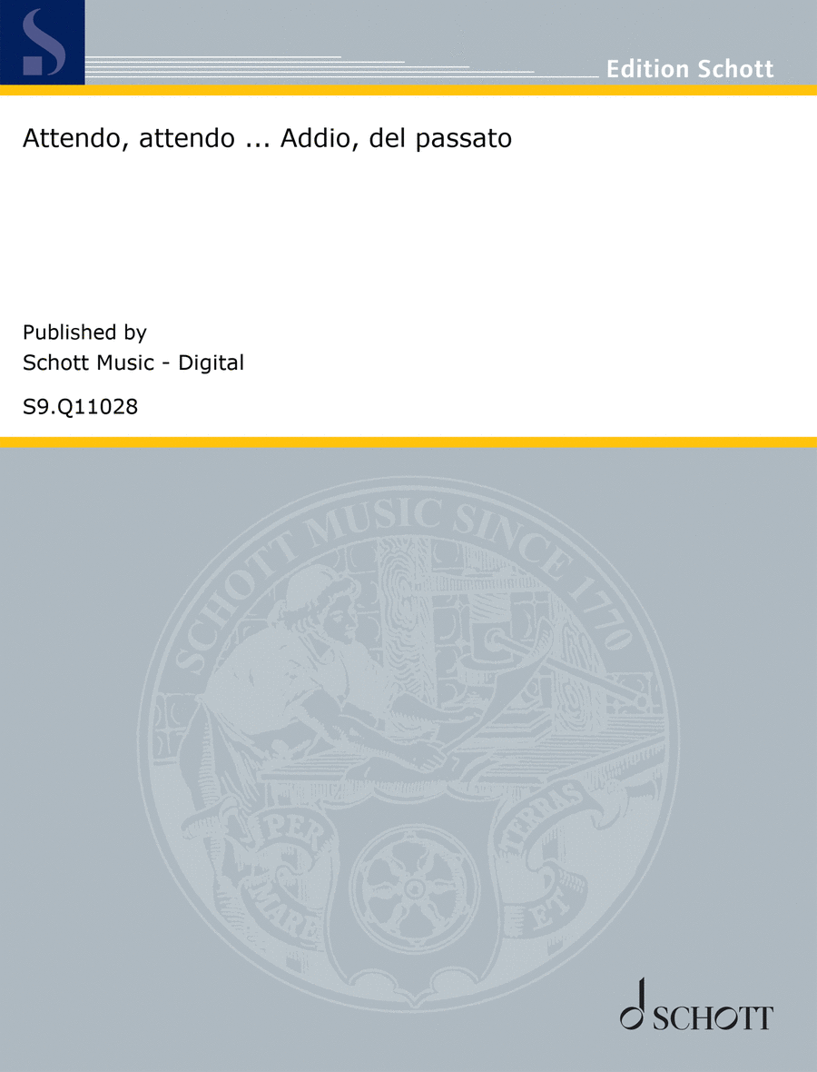 Attendo, attendo ... Addio, del passato Soprano Voice scores gallery preview page 1